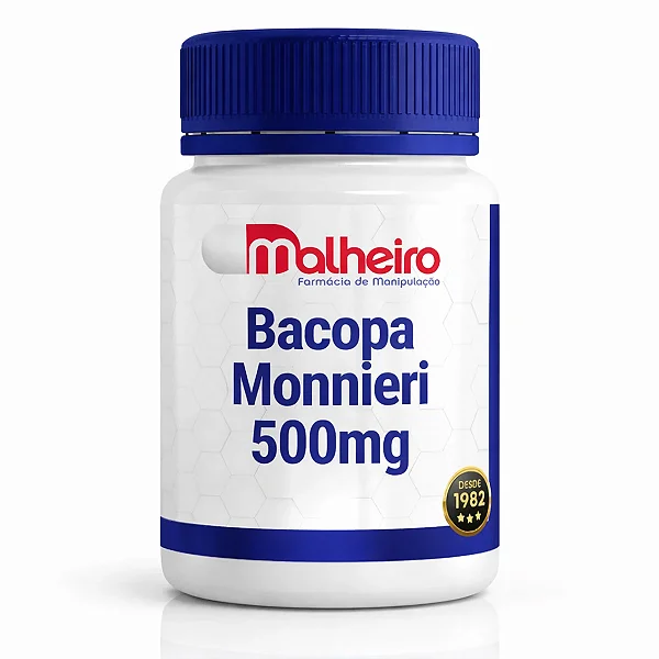 Bacopa Monnieri 500 mg – Suporte Cognitivo Avançado