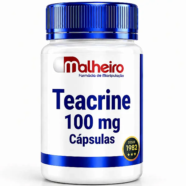 Teacrine 100 mg – Energia e Foco Sem Estimulação Exagerada