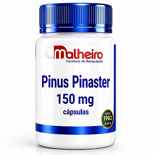 Pinus Pinaster 150 mg – Antioxidante Natural para Saúde Vascular, Pele e Envelhecimento Saudável