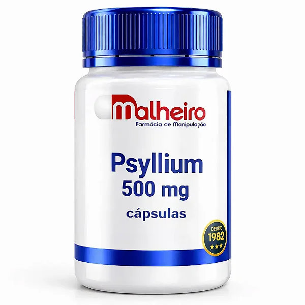 Psyllium 500 mg – Saúde Intestinal e Bem-Estar Digestivo