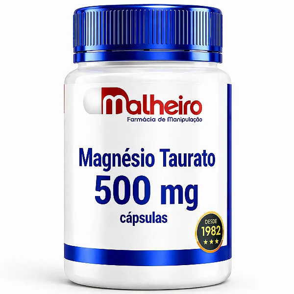 Magnésio Taurato 500 mg – Apoio Cognitivo e Cardiovascular