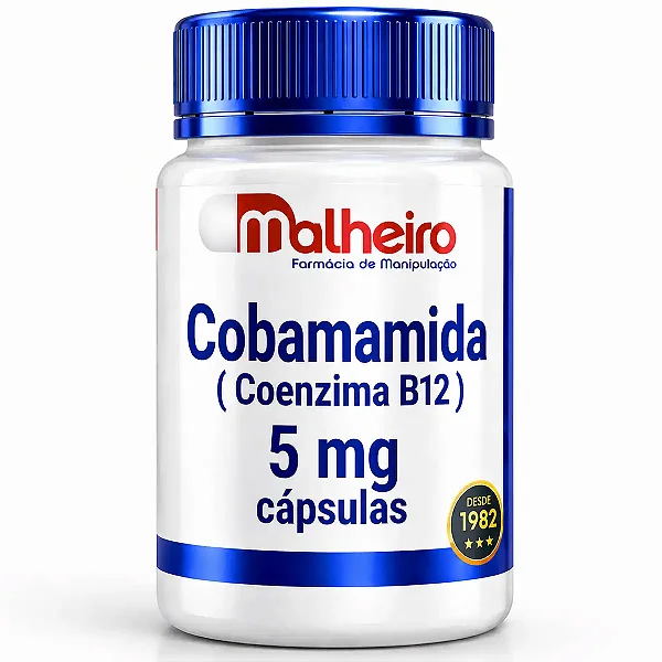Cobamamida 5 mg – Vitalidade Celular e Apoio ao Metabolismo Energético