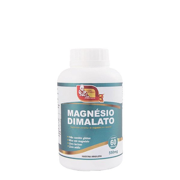 Magnésio Dimalato 550 mg 60 cápsulas
