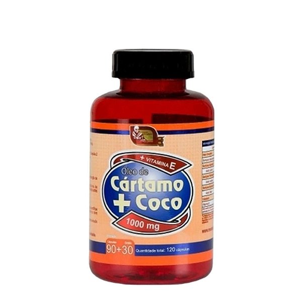 Óleo de Cártamo + Coco 1000 mg 120 cápsulas