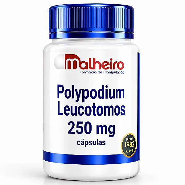 Polipodium Leucotomos 250 mg – Fotoproteção Sistêmica e Ação Antioxidante