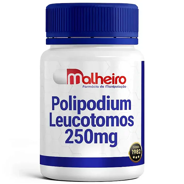 Polipodium Leucotomos 250 mg – Fotoproteção Sistêmica e Ação Antioxidante