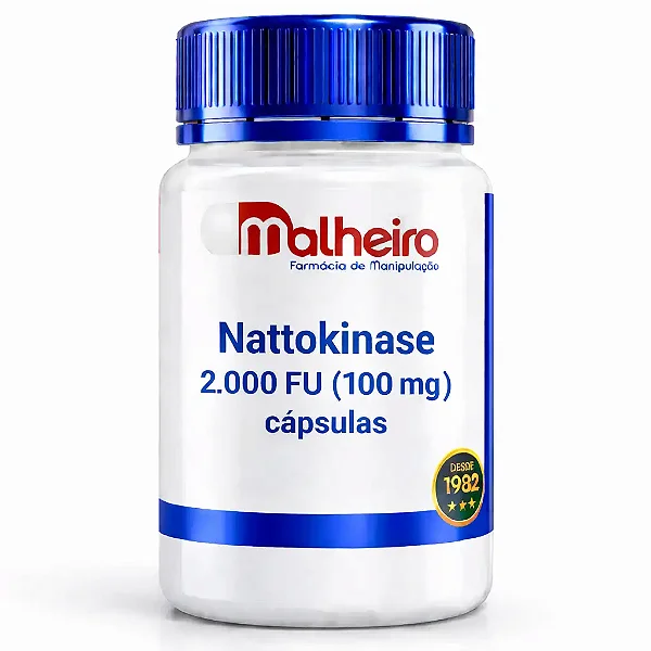 Nattokinase 2000 FU (100 mg) – Enzima Fibrinolítica e Suporte à Circulação