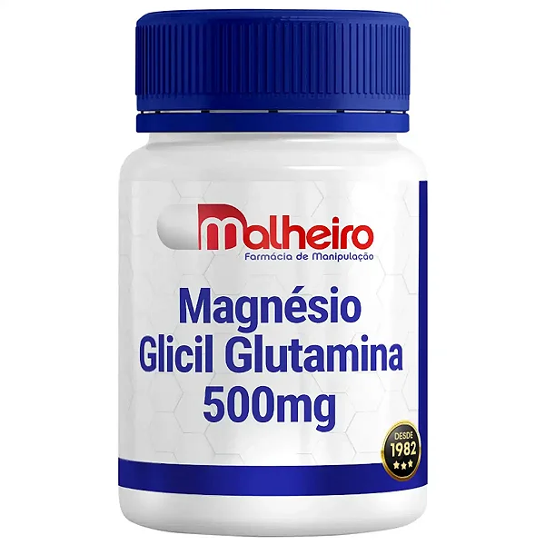 Magnésio Glicil Glutamina 500 mg – Suplemento para maior tolerância gastro intestinal