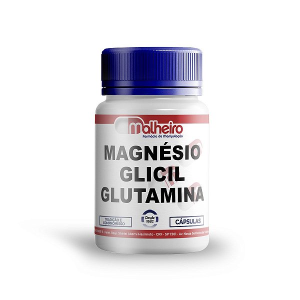 Magnésio Glicil Glutamina 500 mg cápsulas