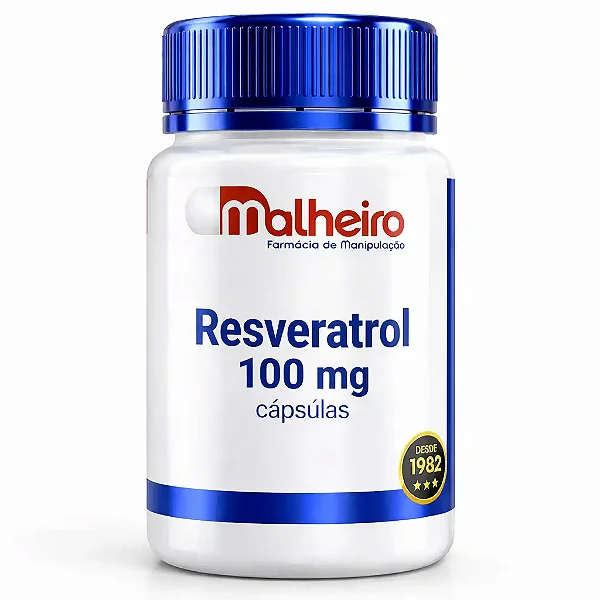 Resveratrol 100 mg – Saúde Celular, Antioxidante e Longevidade