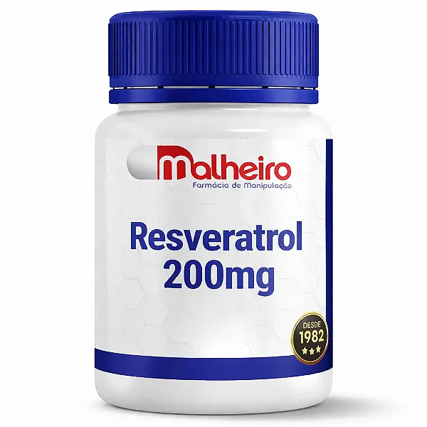 Resveratrol 200 mg – Potente Antioxidante para Envelhecimento Saudável