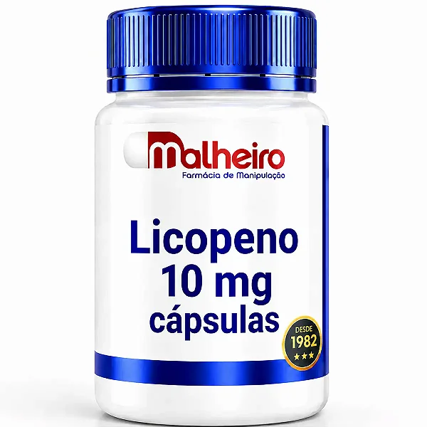 Licopeno 10 mg – Antioxidante Natural para Saúde Celular e Prostática