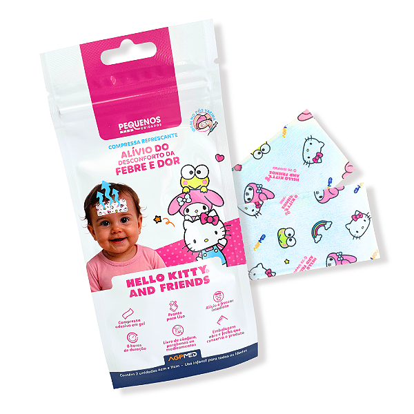 Pequenos Cuidados Compressa Refrescante Hello Kitty® and Friends 2 Unidades