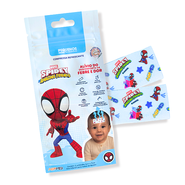 Compressa Refrescante Spidey and His Amazing Friends 2 Unidades