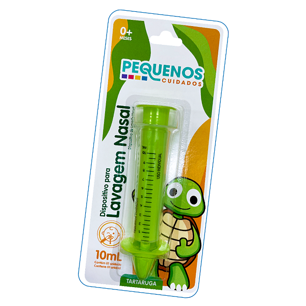 Pequenos Cuidados Dispositivo para Lavagem Nasal 10mL Tartaruga