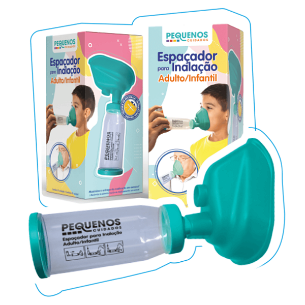 Pequenos Cuidados Espaçador para Inalação Adulto / Infantil