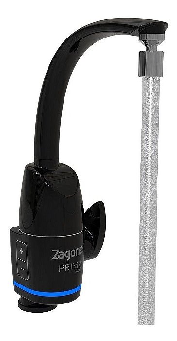 Torneira Elétrica Bancada\parede Touch Zagonel Preta 220v