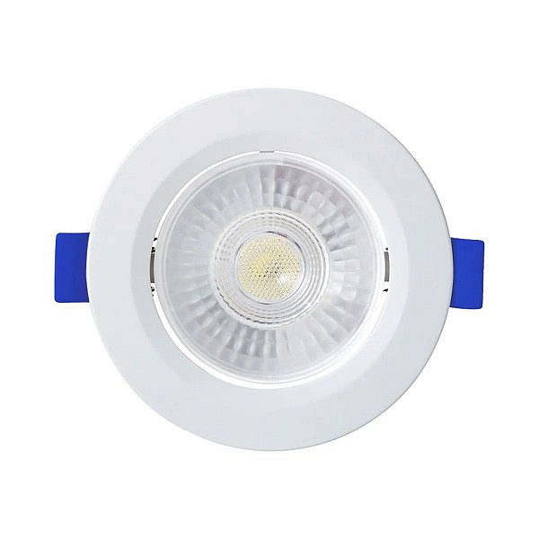 Spot Led Redondo Embutir 6w Branco Quente 3000k Bivolt