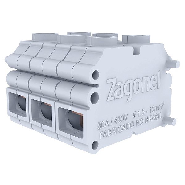 Conector Chuveiro Instalação Emenda fios 1,5mm à 10mm triplo