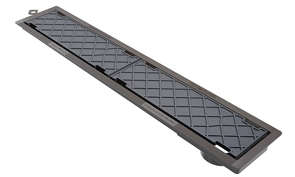 Ralo Linear Oculto Sifonado Tampa Invisível PVC 50 cm Novii