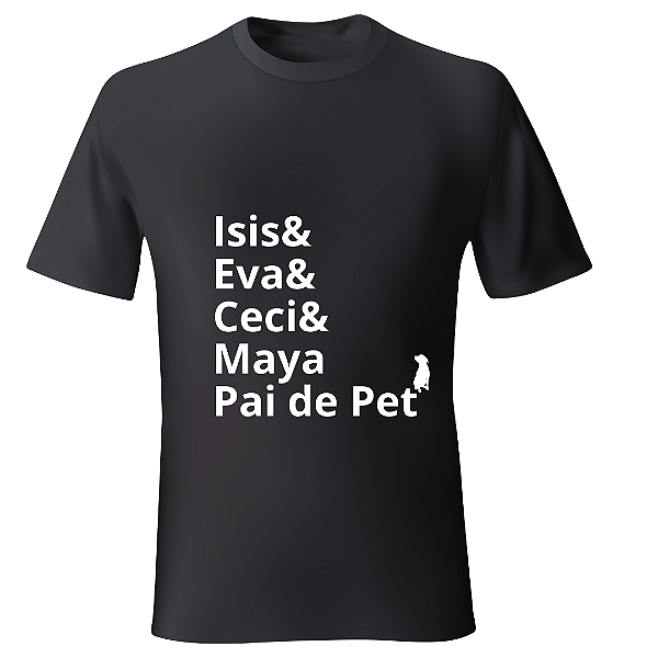 Camisa Pai de Pet Personalizada