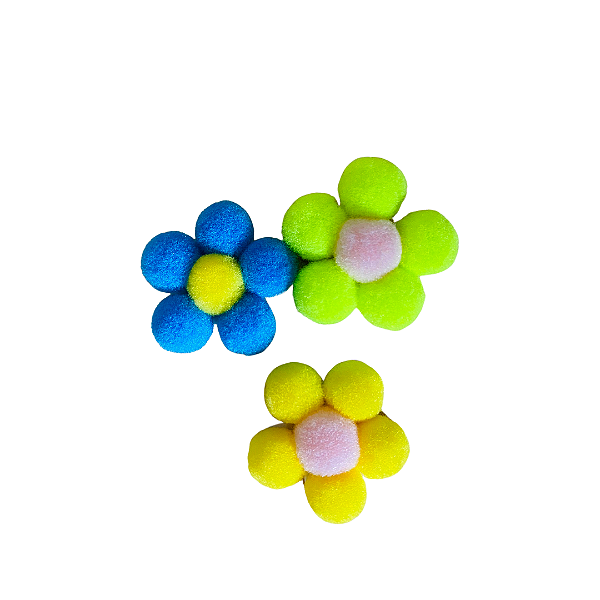 Laço Flor Pompom