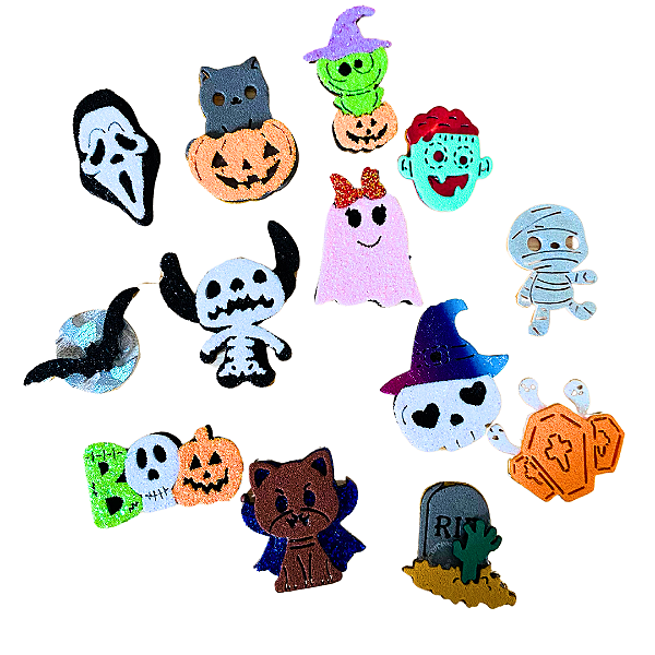 Kit adesivos de Halooween pra Pet