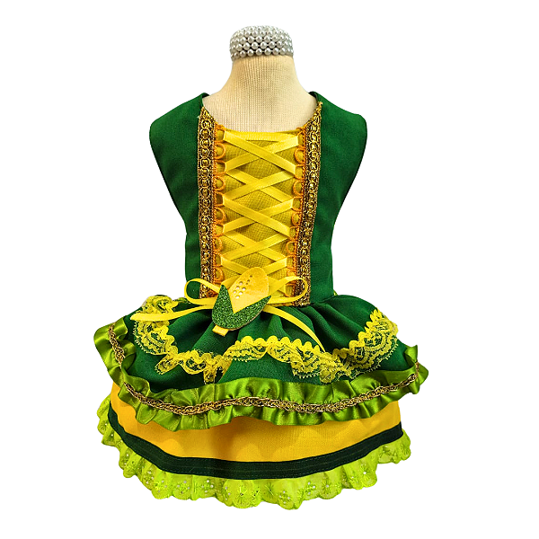 Vestido Rainha do Milho Pet