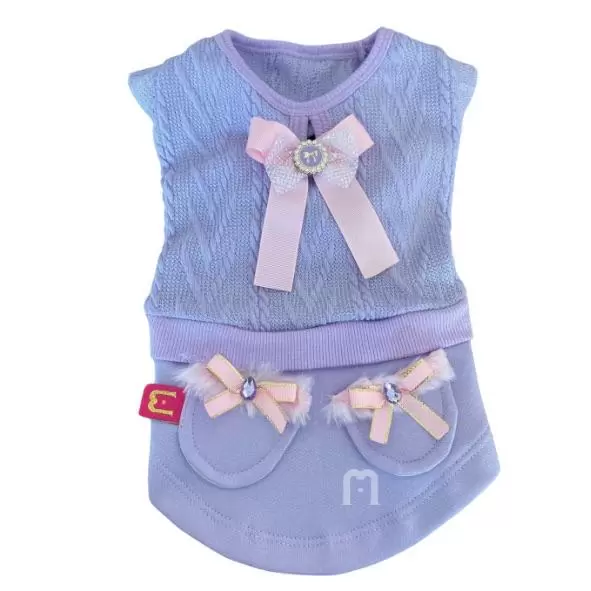 Vestido Tricô Lilás