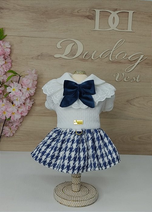 Vestido Jacquard  Pied Azul