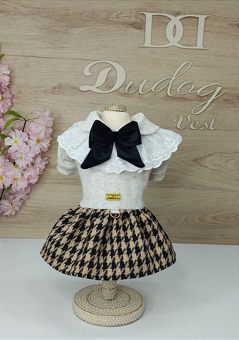 Vestido Jacquard  Pied Caramelo