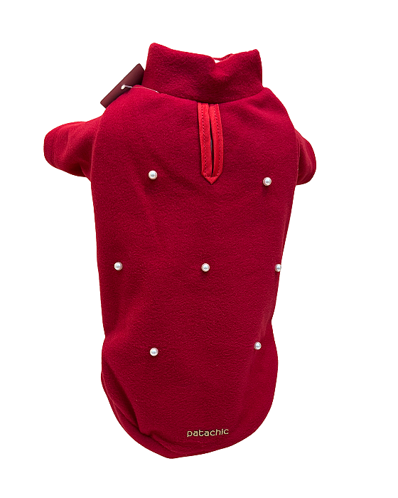 Blusa em Soft com pérolas para pet