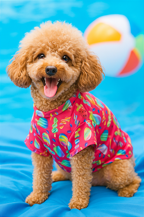 Camisa UV sorvete para pet