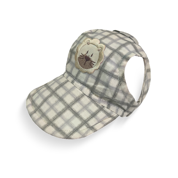 Boné Xadrez para Pet