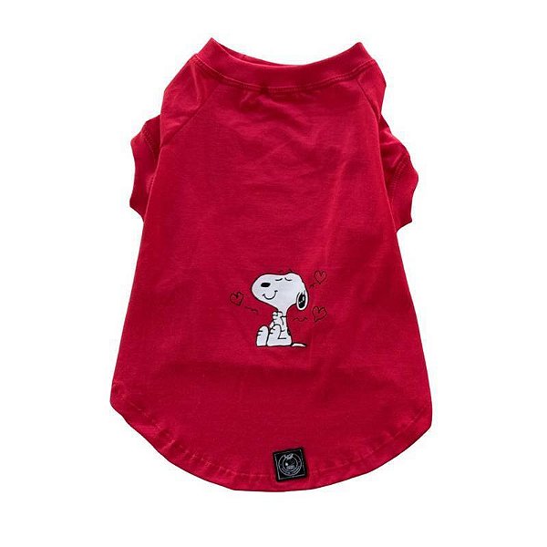 Camisa Snoopy Love Veremelho