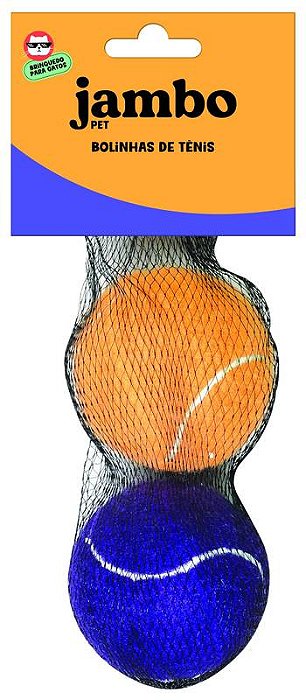 Mordedor Bola Tênis para Pet com 2 Unidades