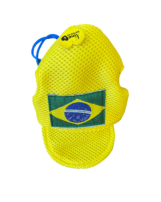Boné do Brasil para Cães com Ajuste