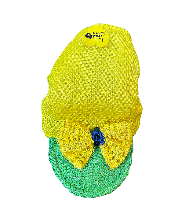 Boné do Brasil em Paetê verde para pets