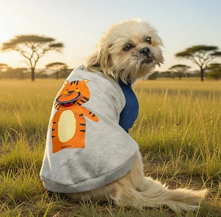 Moletom Tigre Pet Peluciado Confortável