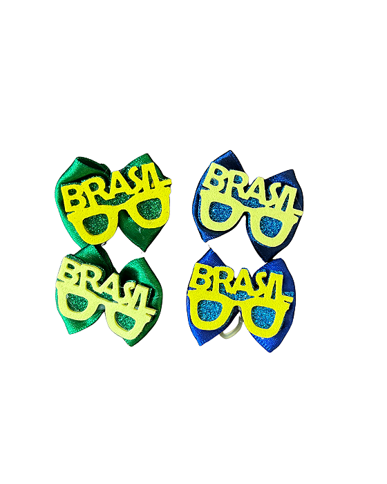 Conjunto de Laços do Brasil pra Pet