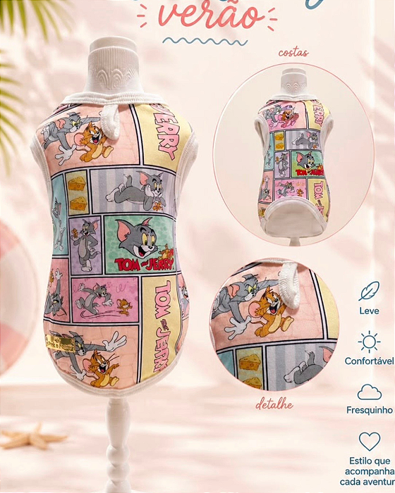 Camiseta Tom e Jerry