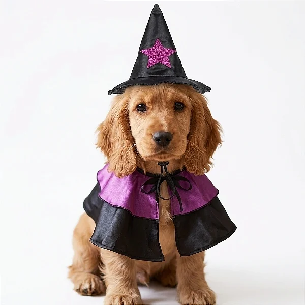 Kit Fantasia de Bruxinha para Cachorros
