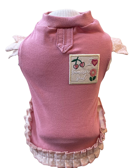 Camiseta Soul Summer Coral para Cachorro e Gato