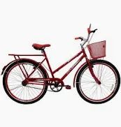 BIC ARO26 COM CESTA FEM. PERSONAL GENOVA CAIRU 310122 VERMELHO