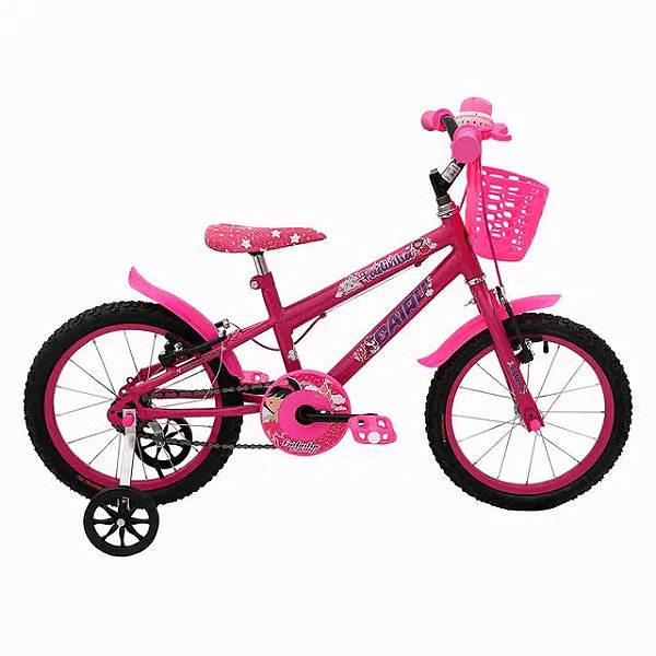 BIC ARO16 COM CESTA FEM. FADINHA CAIRU 319370 ROSA/PINK