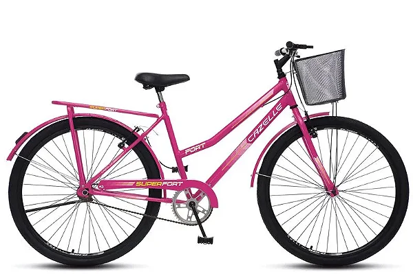 BIC. CAZELLE FORT A.26 1/2 S/M 36R FEM ROSA NEON D