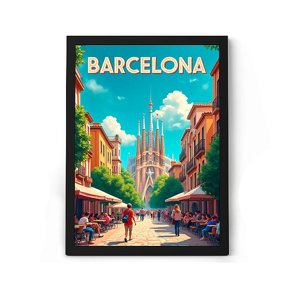 Quadro Decorativo Para Sala / Quarto Espanha Decoração