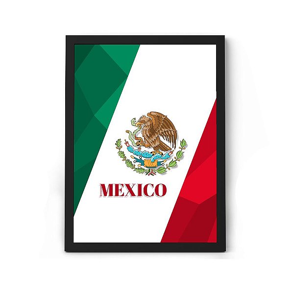 Quadro Decorativo Para Sala / Quarto Bandeira do México