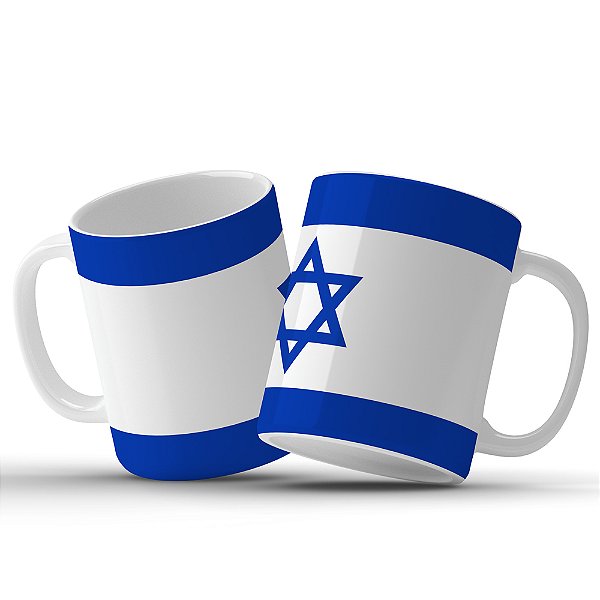 Caneca Personalizada Bandeira De Israel - Caneca do Israel