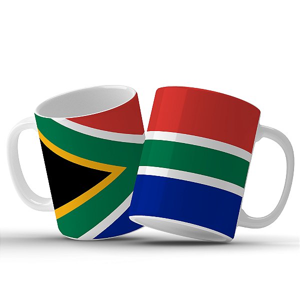 Caneca Personalizada Bandeira Da África Do Sul  - Caneca da África Do Sul